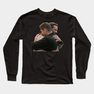 sam and dean last hug scene in heaven supernatural finale Long Sleeve T-Shirt